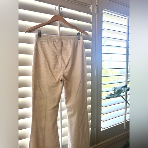 aerie ribbed flare lounge pants - Picture 2 of 3